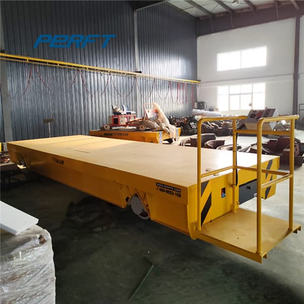 electric flat cart for die plant cargo handling 200 ton